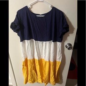 SHEIN plus cut and sew smock dress